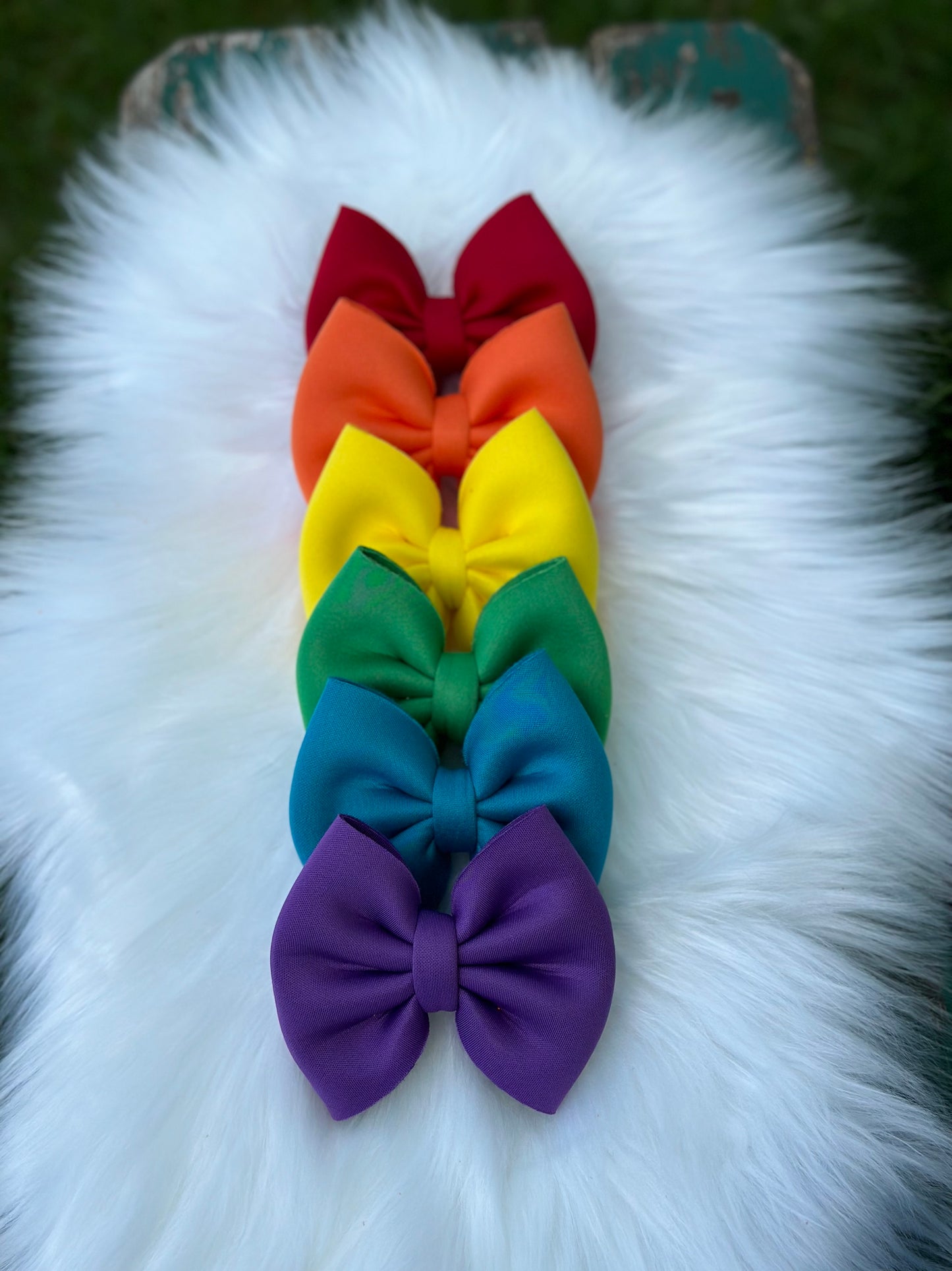 Primary Rainbow Puff Box