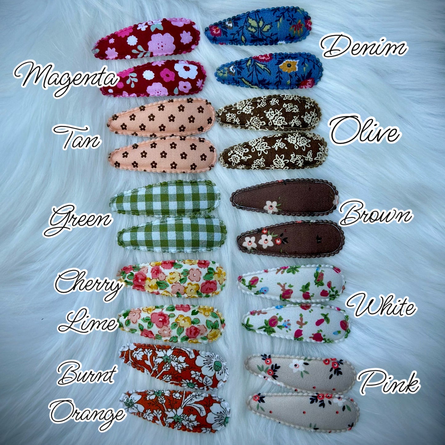 Fabric Snap Clip Sets