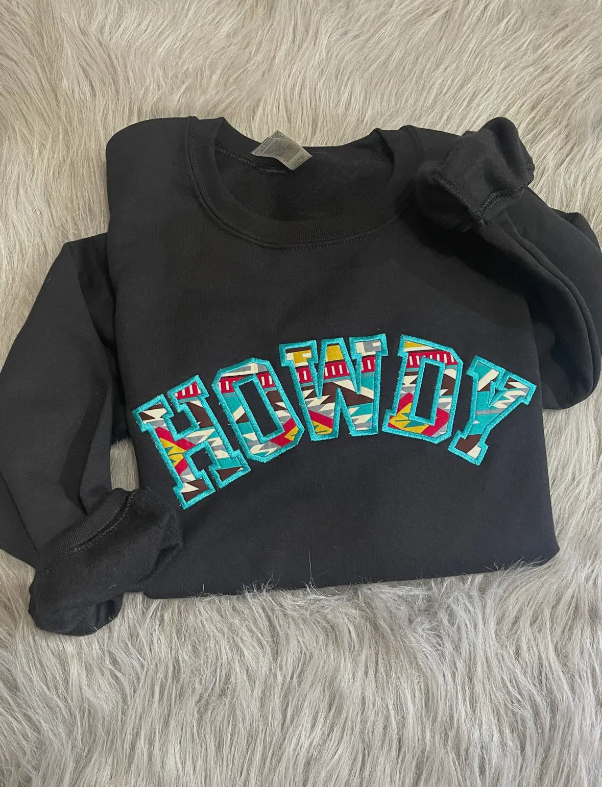 Howdy Embroidered Crewneck Sweatshirt