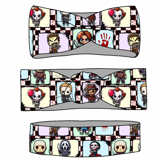 Horror Patchwork Wraps & Scrunchies