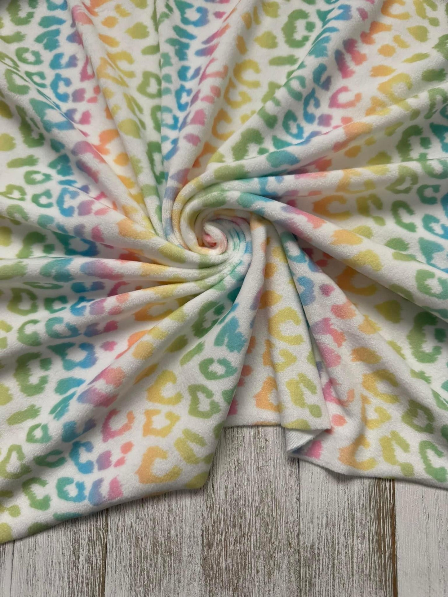 Rainbow Leopard Velvet