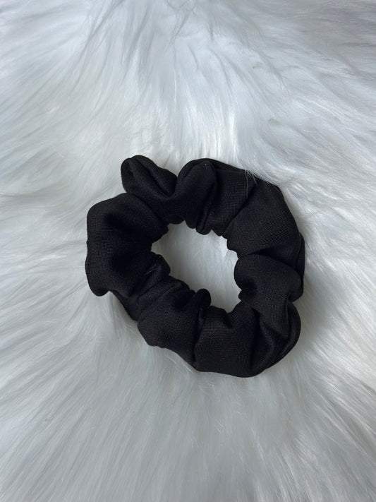 Solid Black Scrunchy
