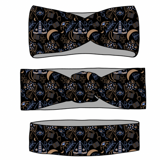 Cottagecore Moths Wraps & Scrunchies