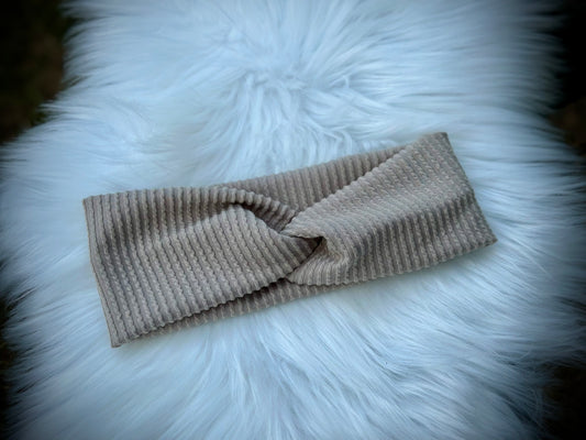 Mushroom Twisted Rib Wraps & Scrunchies