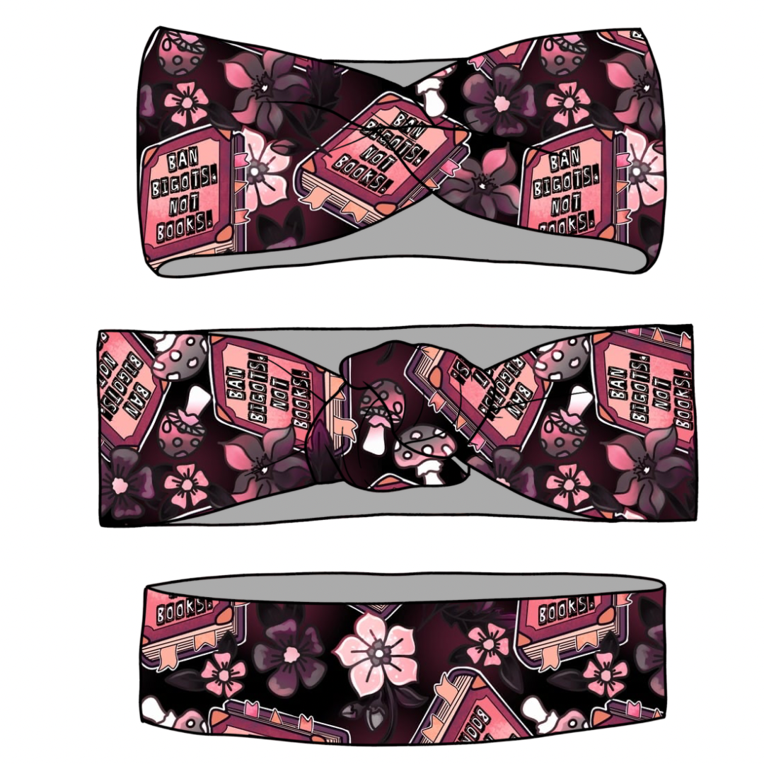 Ban Bigots Not Books Wraps & Scrunchies