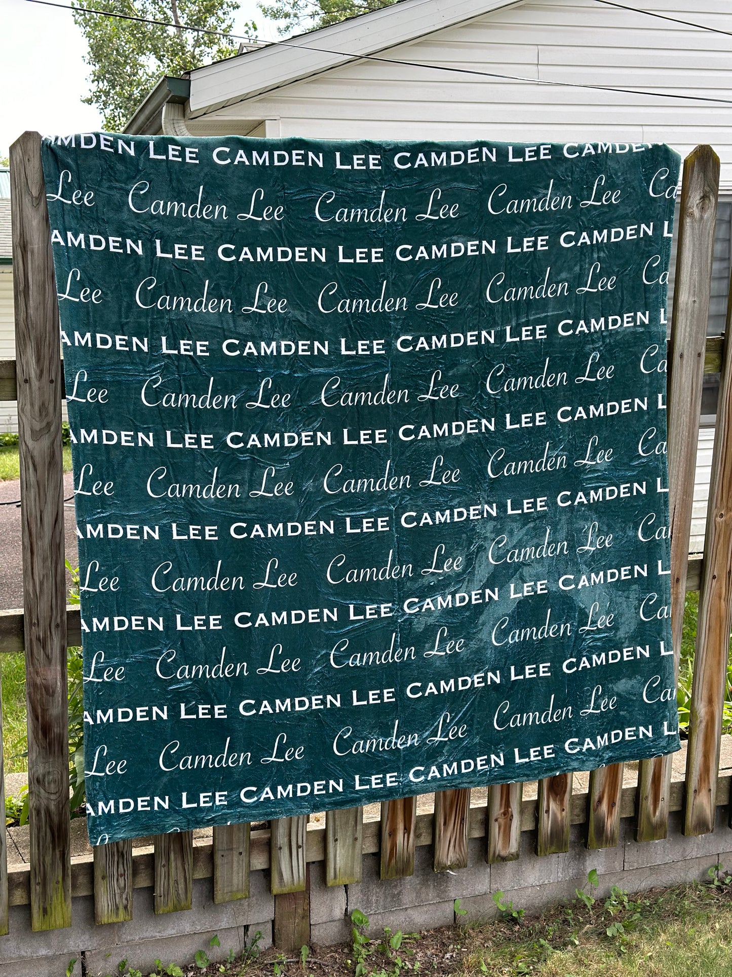Custom Print Minky Blanket