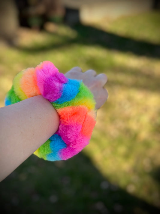 Fluffy Neon Rainbow