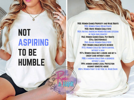 Not Aspiring To Be Humble