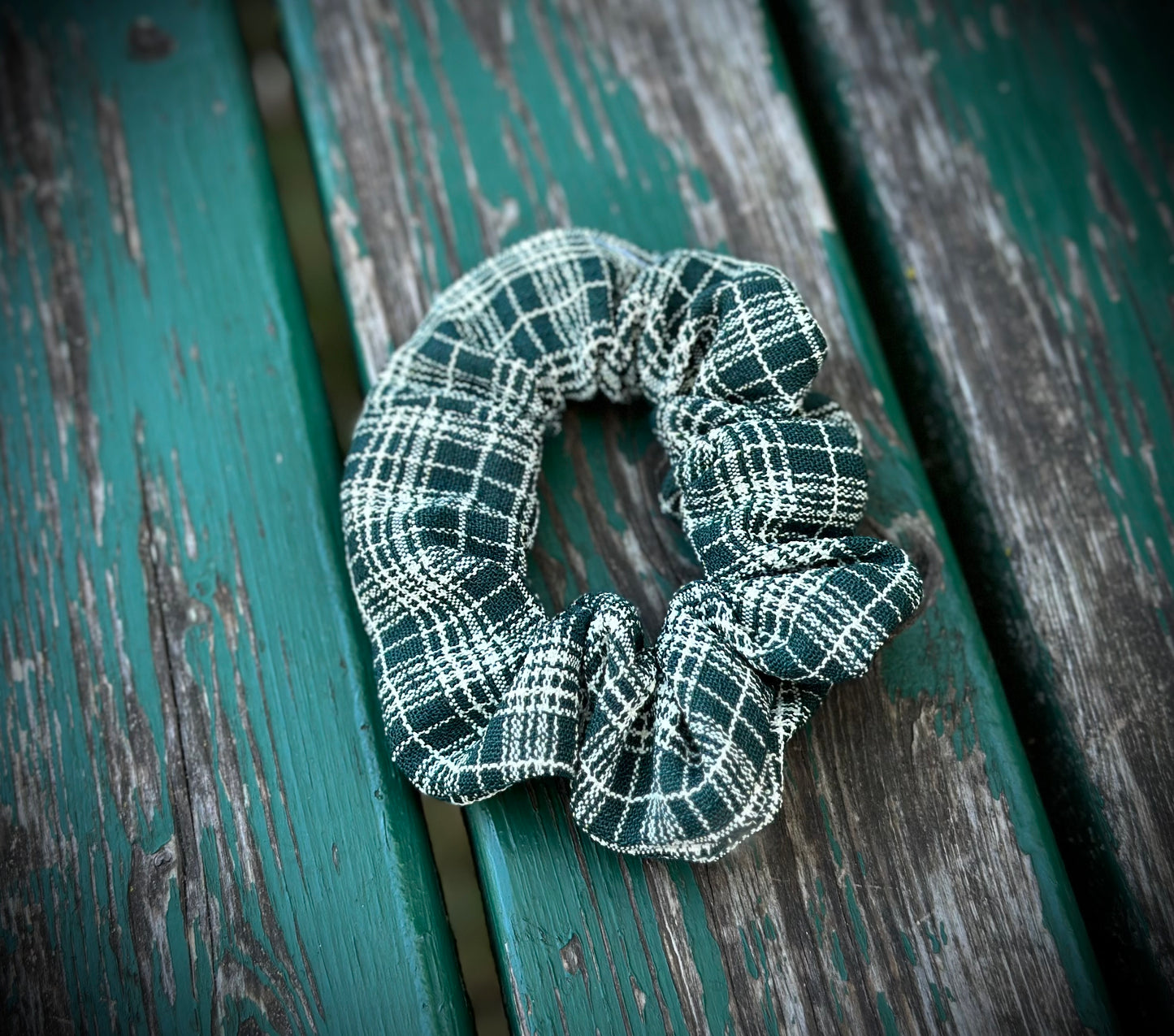 Detective Plaid Scrunchy