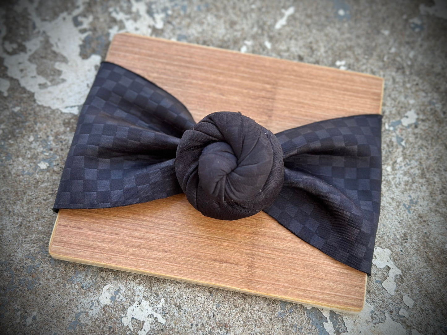 Black on Black Checkers Puff