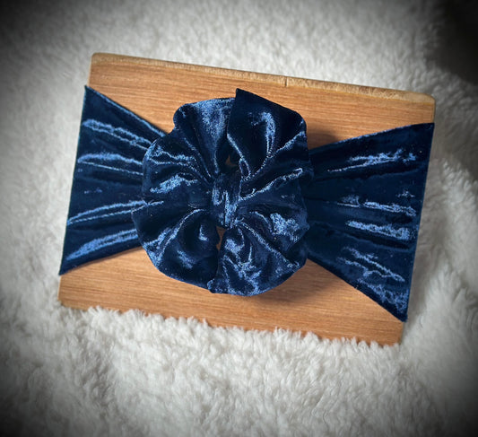 Crushed Velvet: Midnight Blue