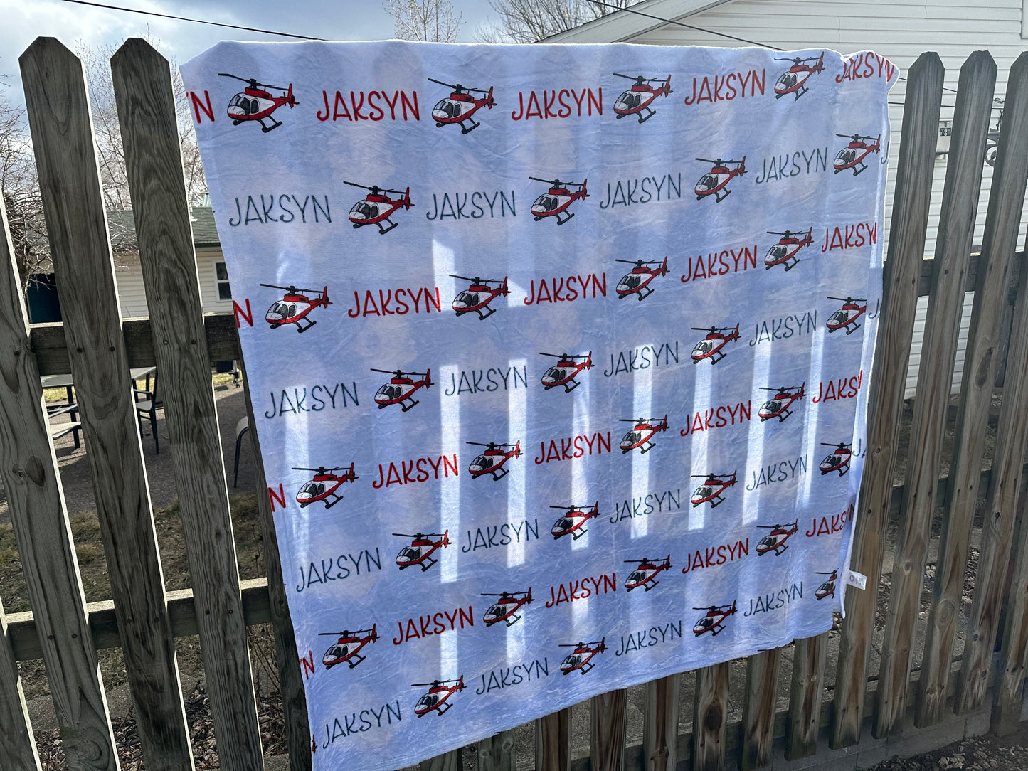 Custom Print Minky Blanket