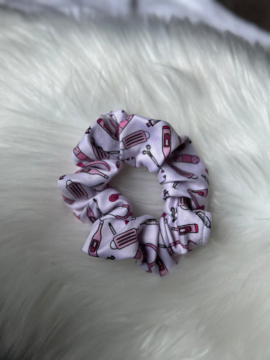 Nurse Essentials Pink Scunchy
