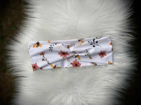 Honey Bee Floral Wraps & Scrunchies