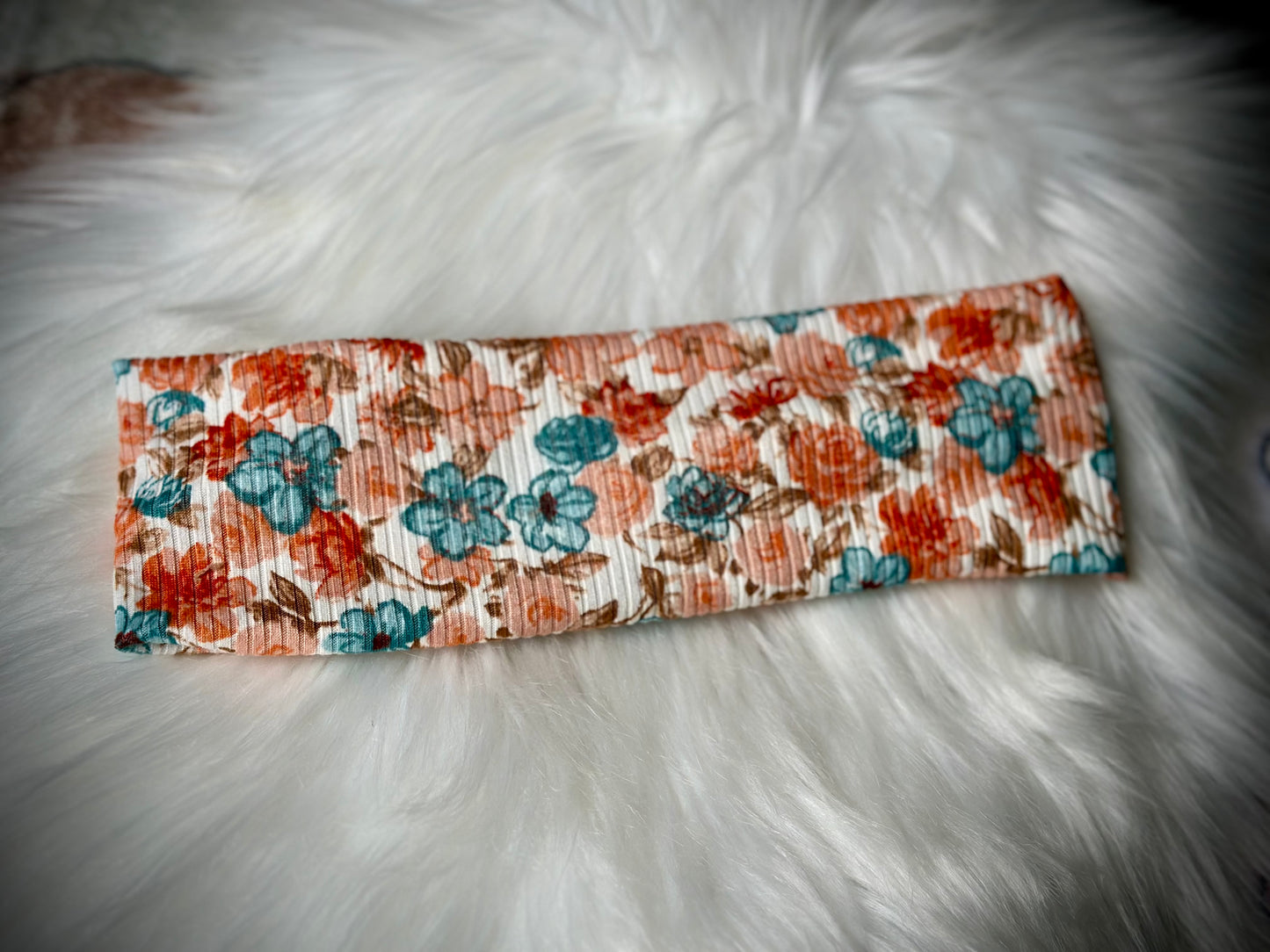 Orange & Teal Floral