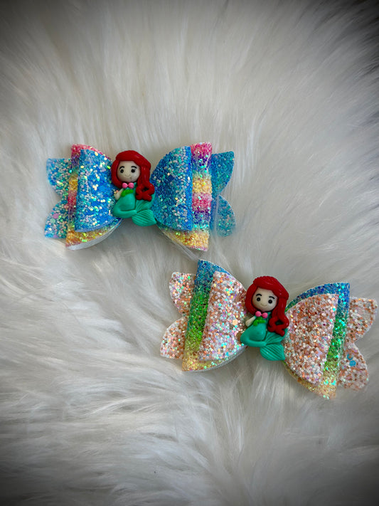 Mermaid Leather Bow
