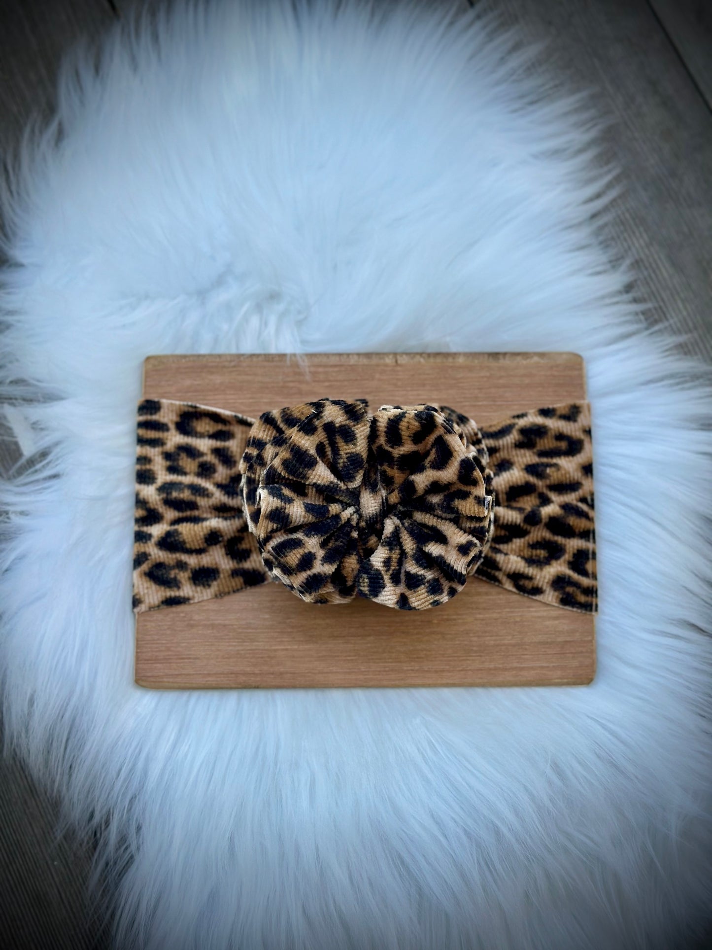 Ribbed Leopard Velvet