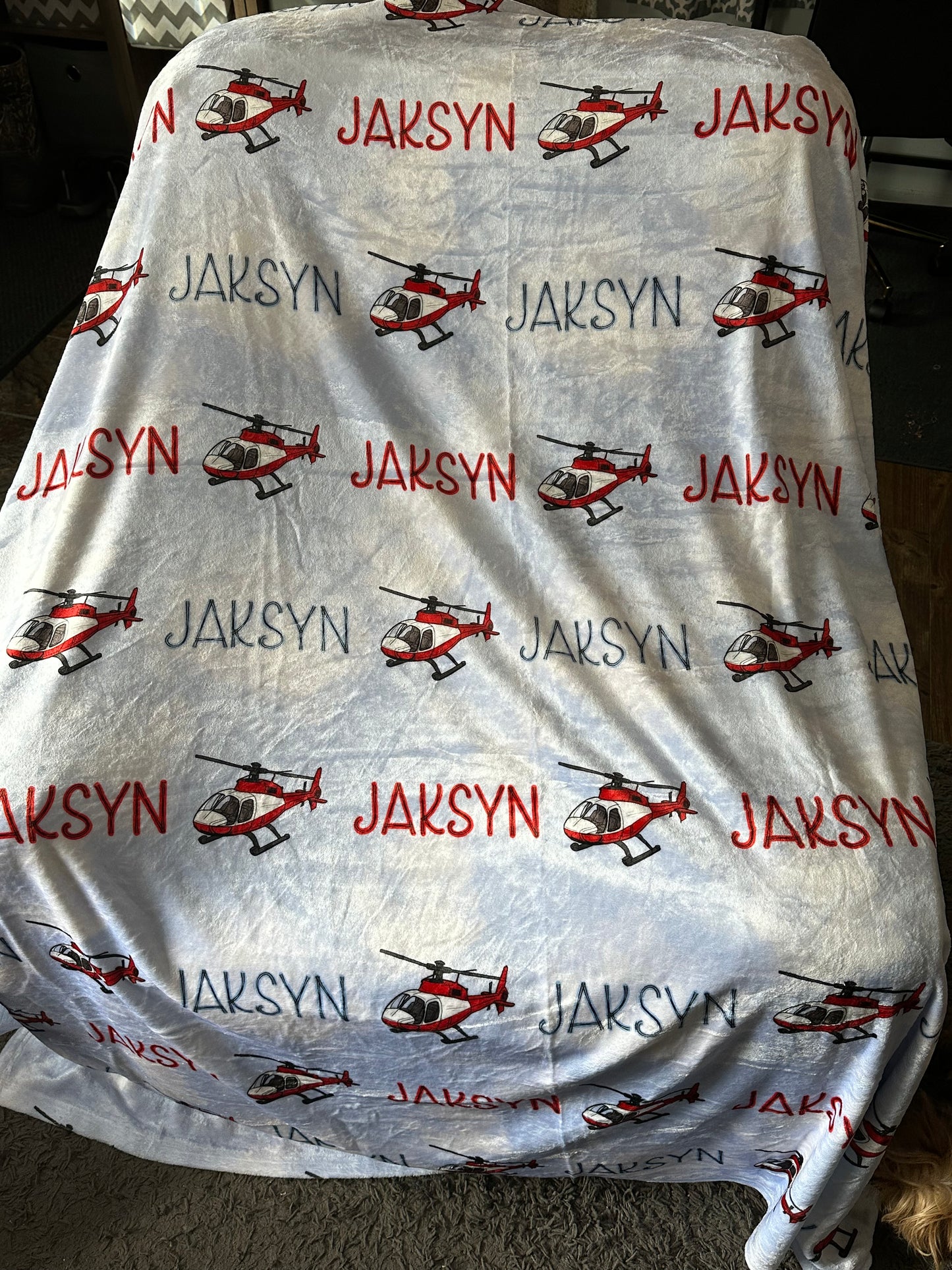 Custom Print Minky Blanket