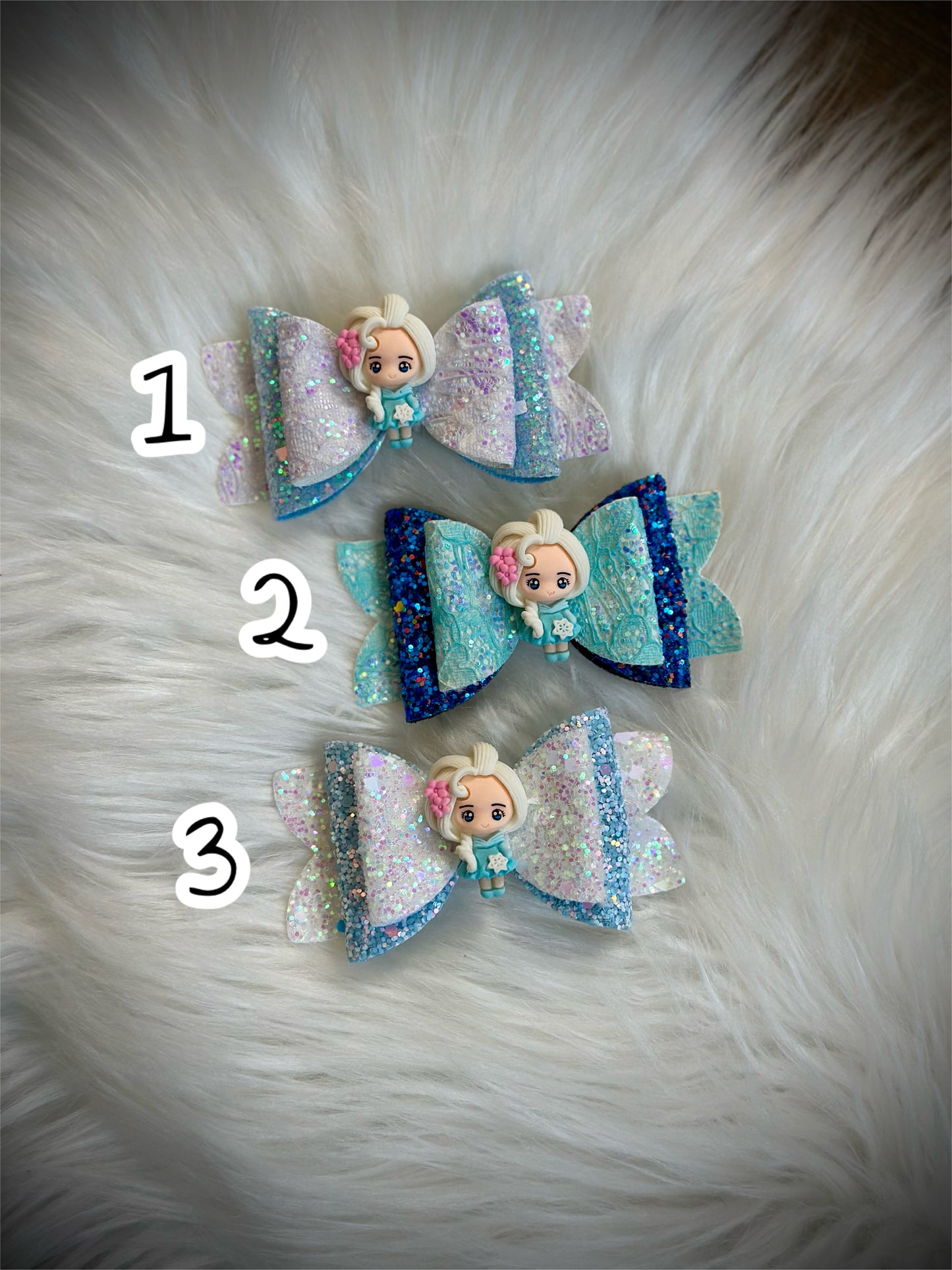 Ice Queen Leather Bow