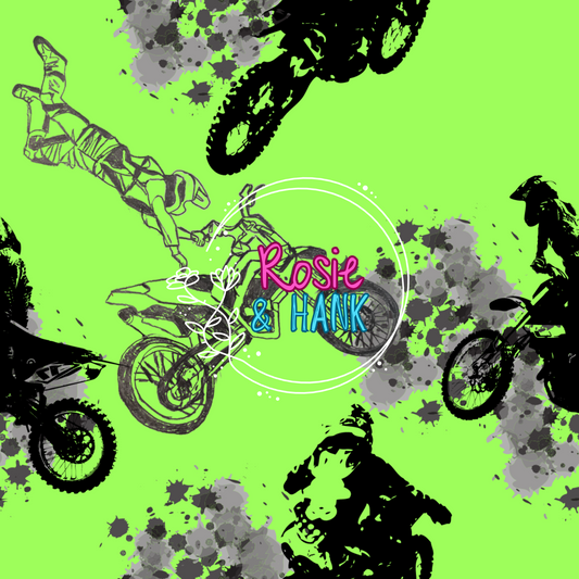 Neon Moto Minky Blanket