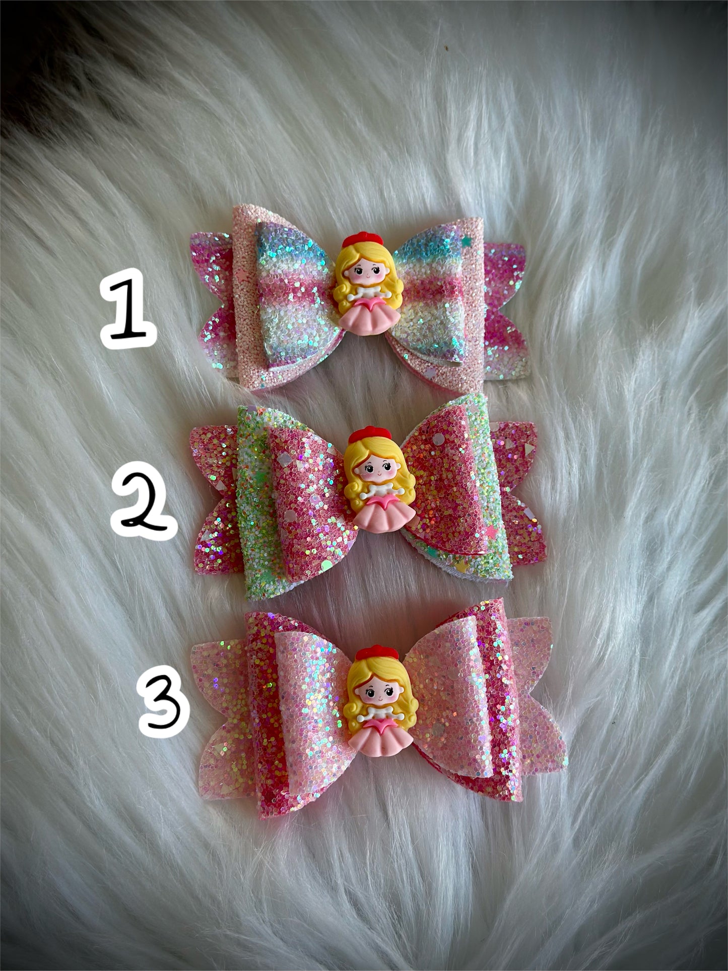 Sleepy Princess Leather Bow