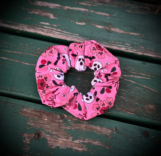Pink Ghosts Scrunchy
