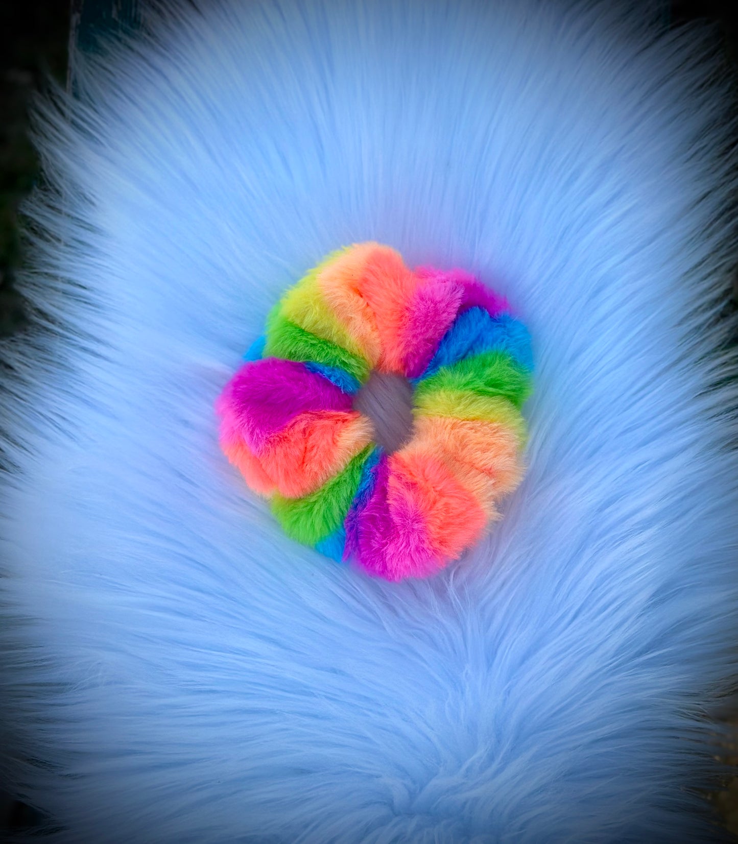 Fluffy Neon Rainbow