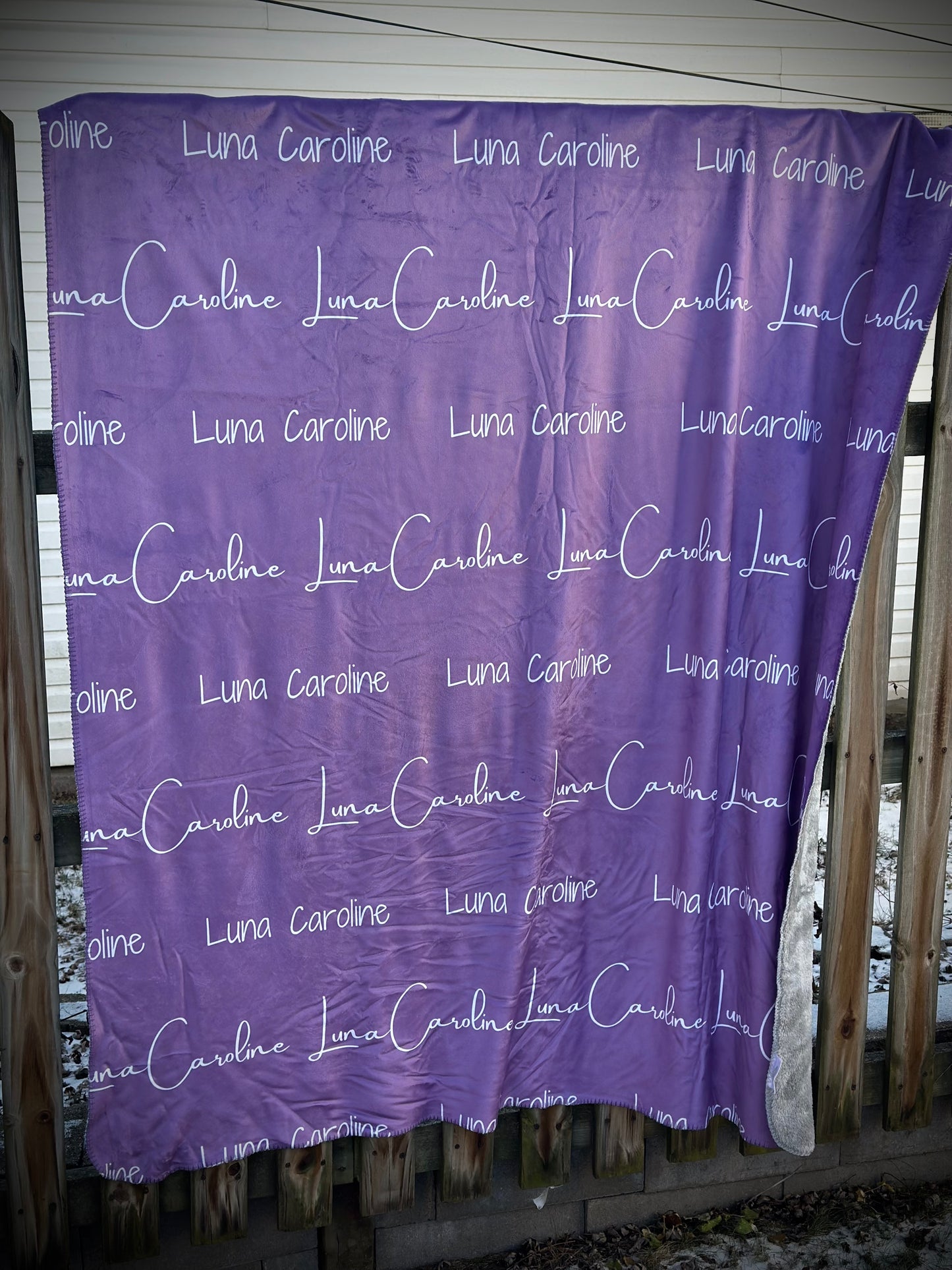 Custom Print Minky Blanket