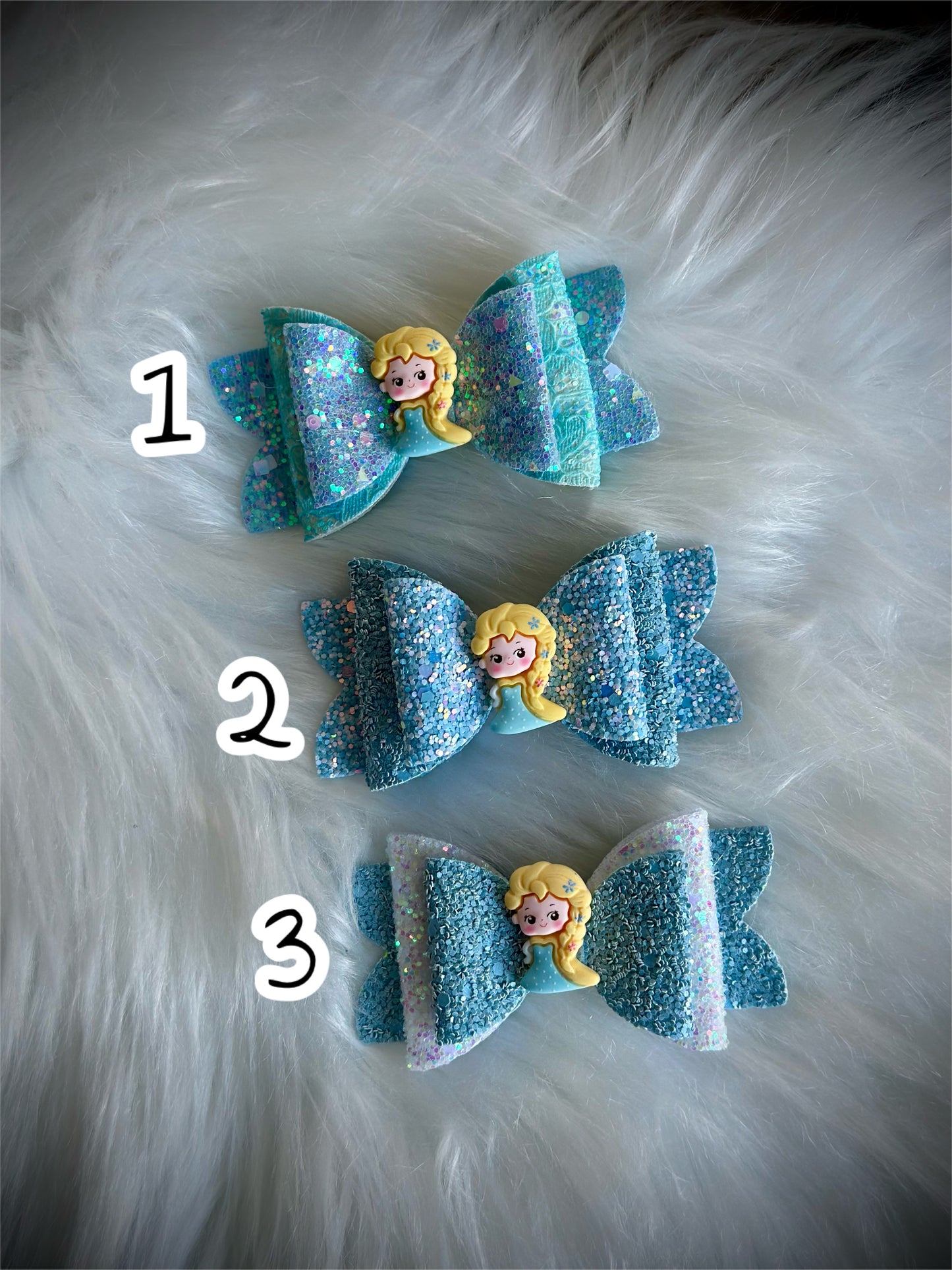 Snow Queen Leather Bow
