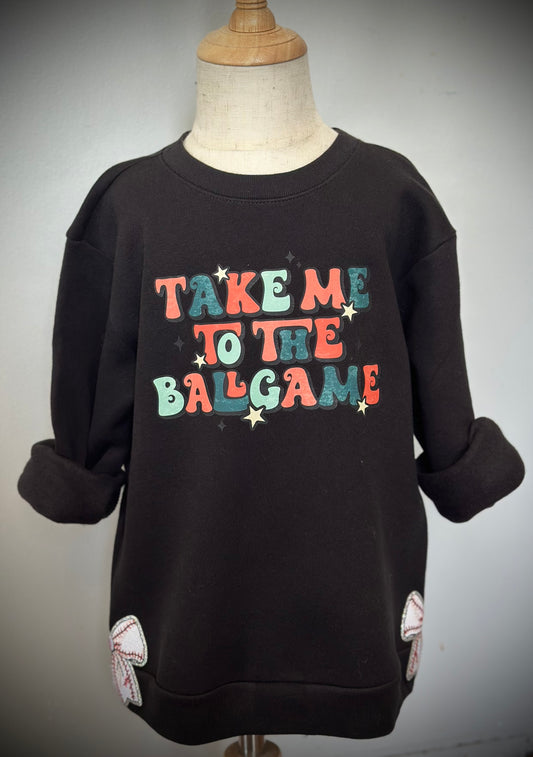 5T Ballgame Coquette Cut Out Crew