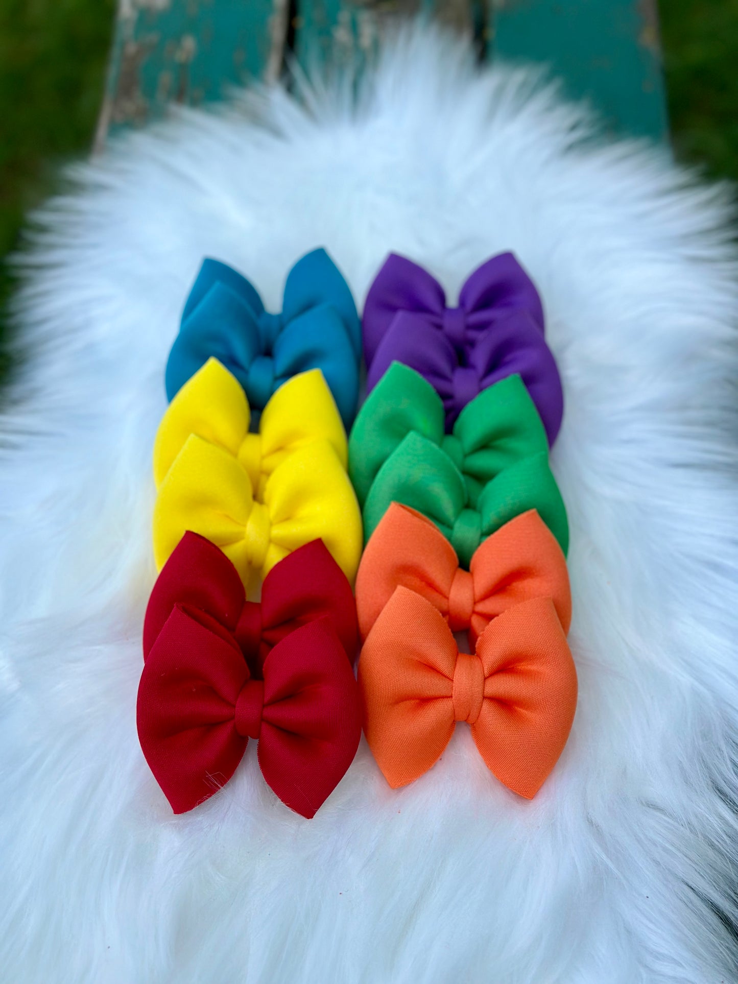 Primary Rainbow Puff Box