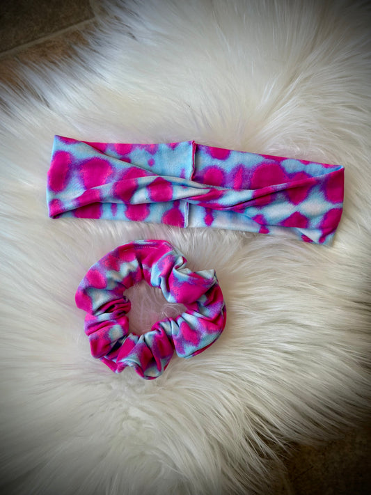 Pink/White/Blue Tie Dye