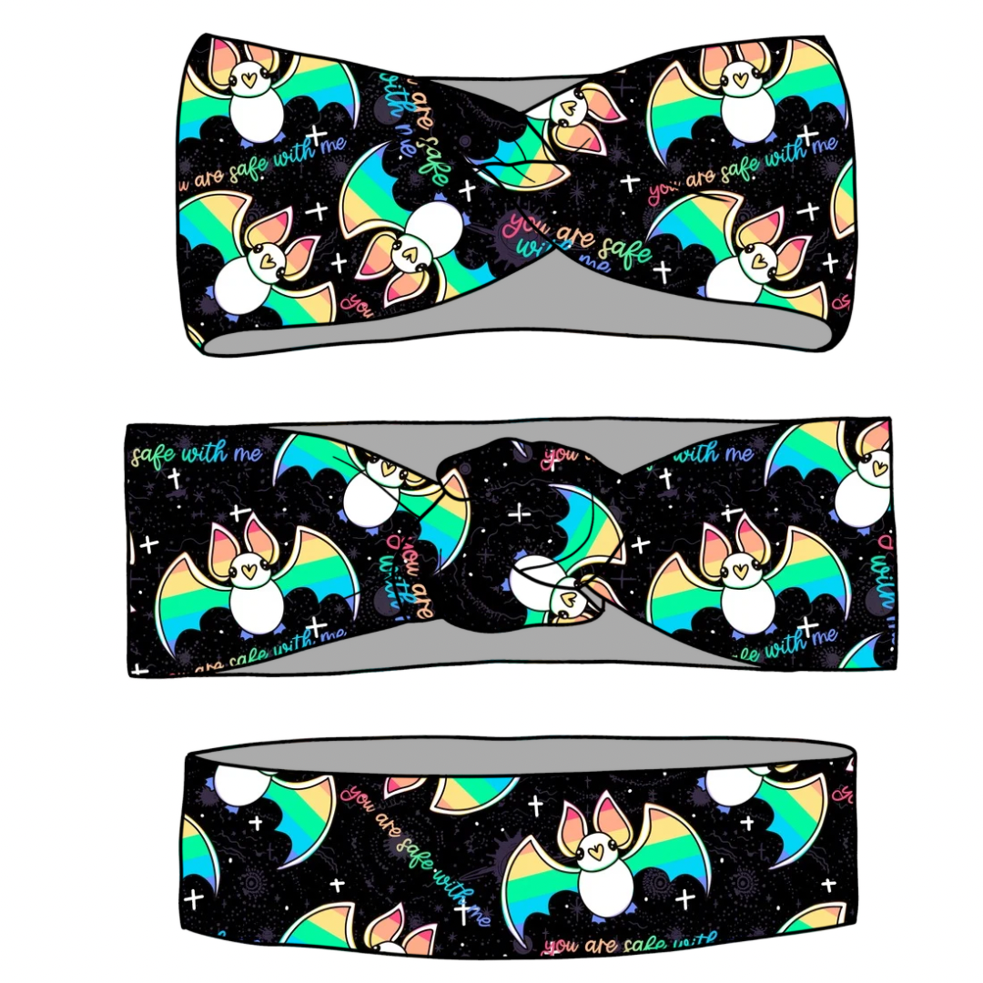 You Are Safe With Me Wraps & Scrunchies