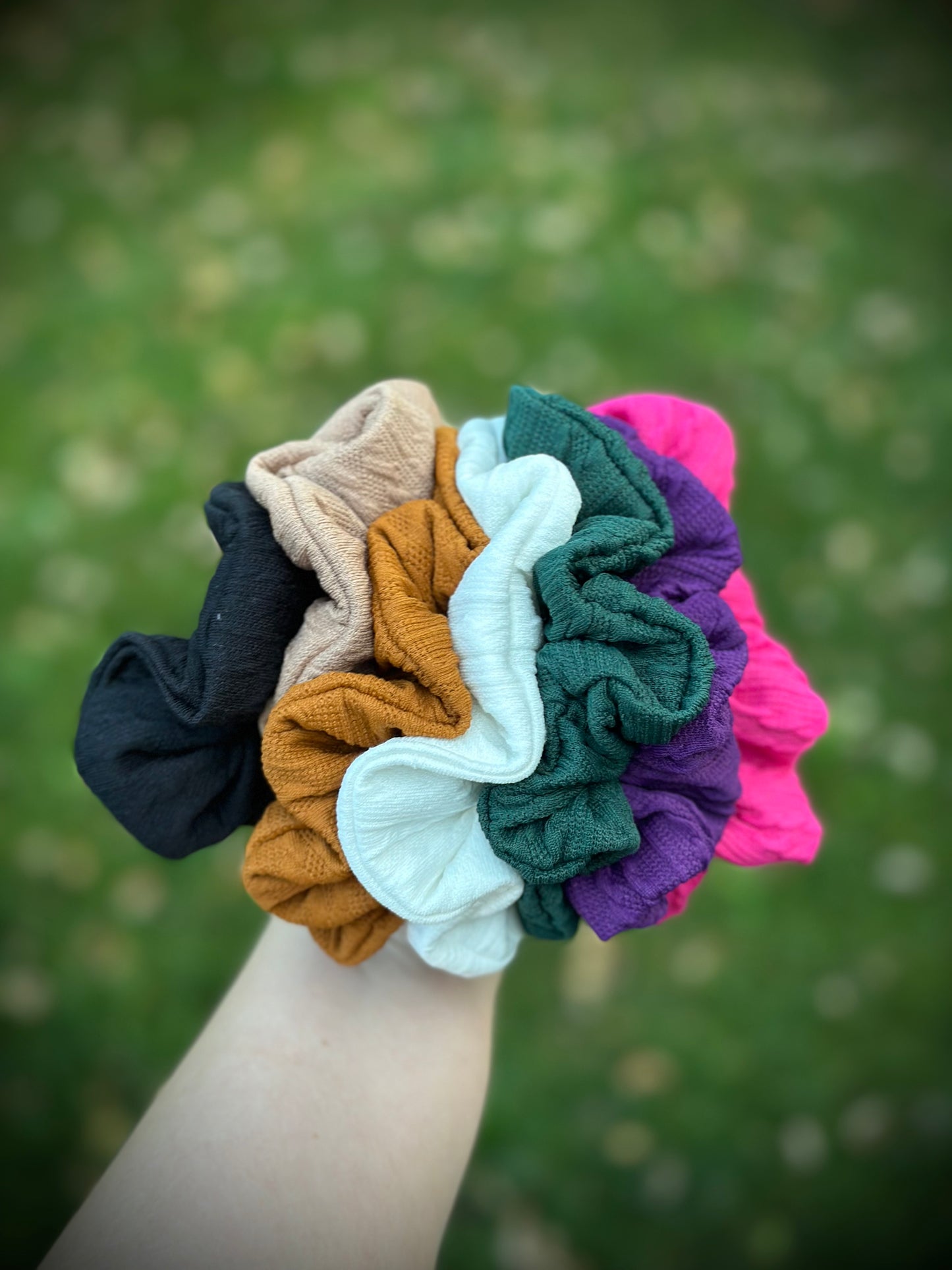 The Cable Knit Scrunchy Collection
