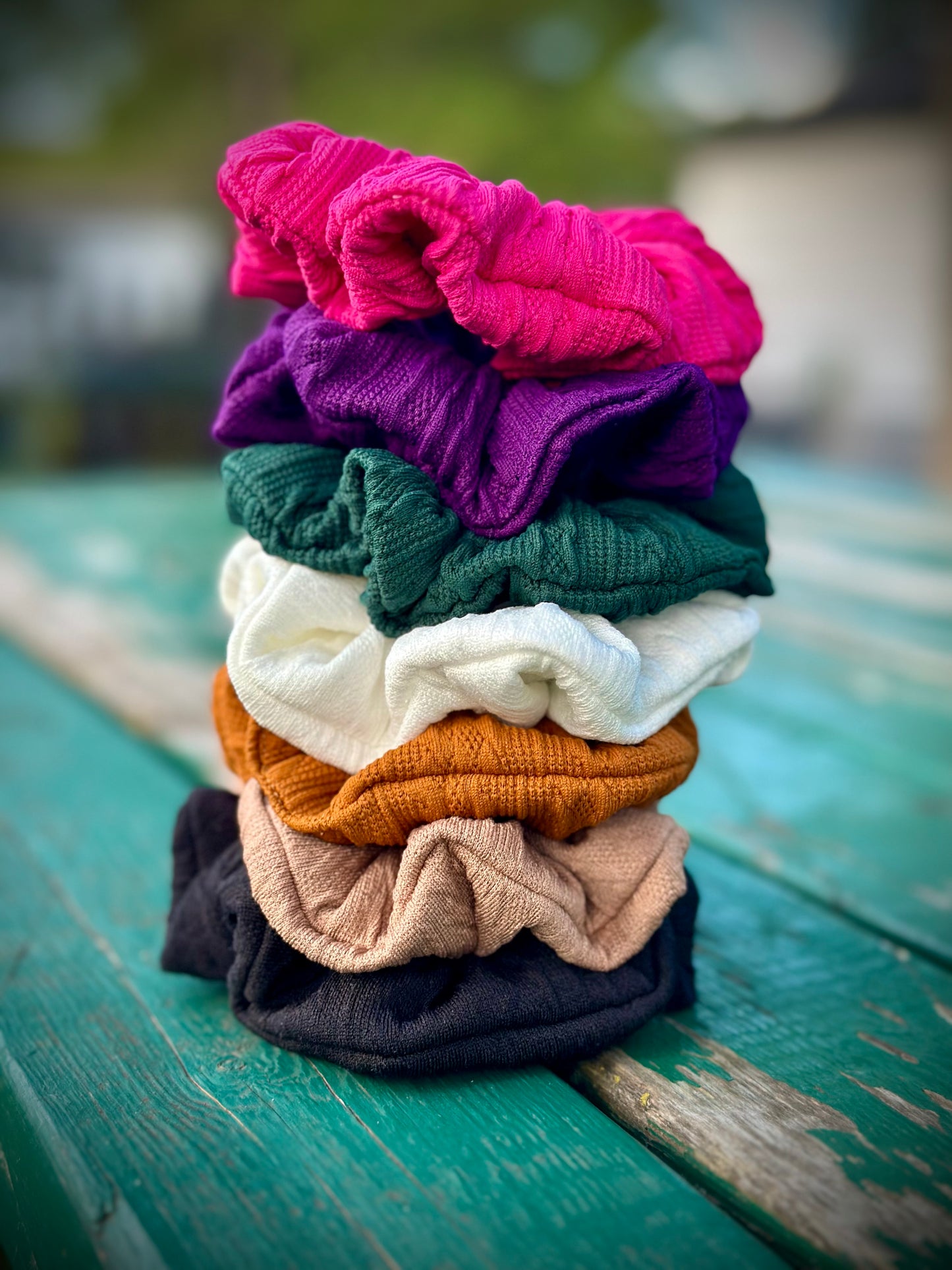 The Cable Knit Scrunchy Collection