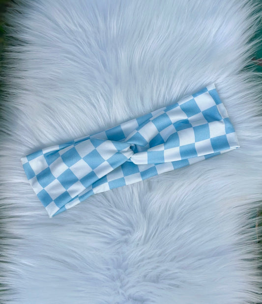 Sky Blue Checkers