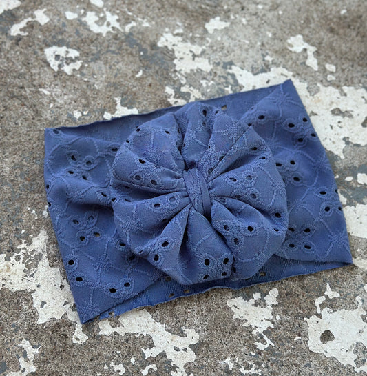 Eyelet: Chambray