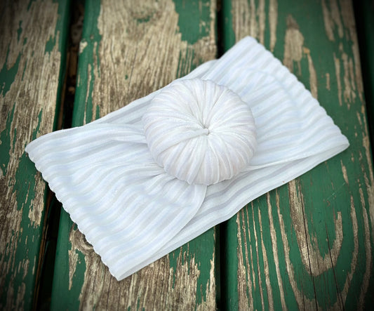 White Ribbed Velvet