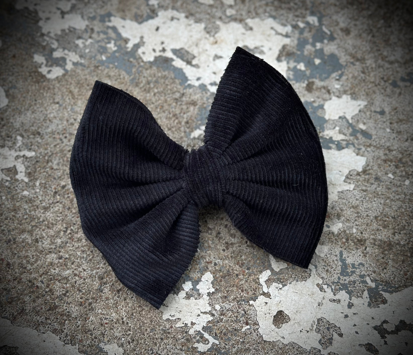 Black Ribbed Velvet