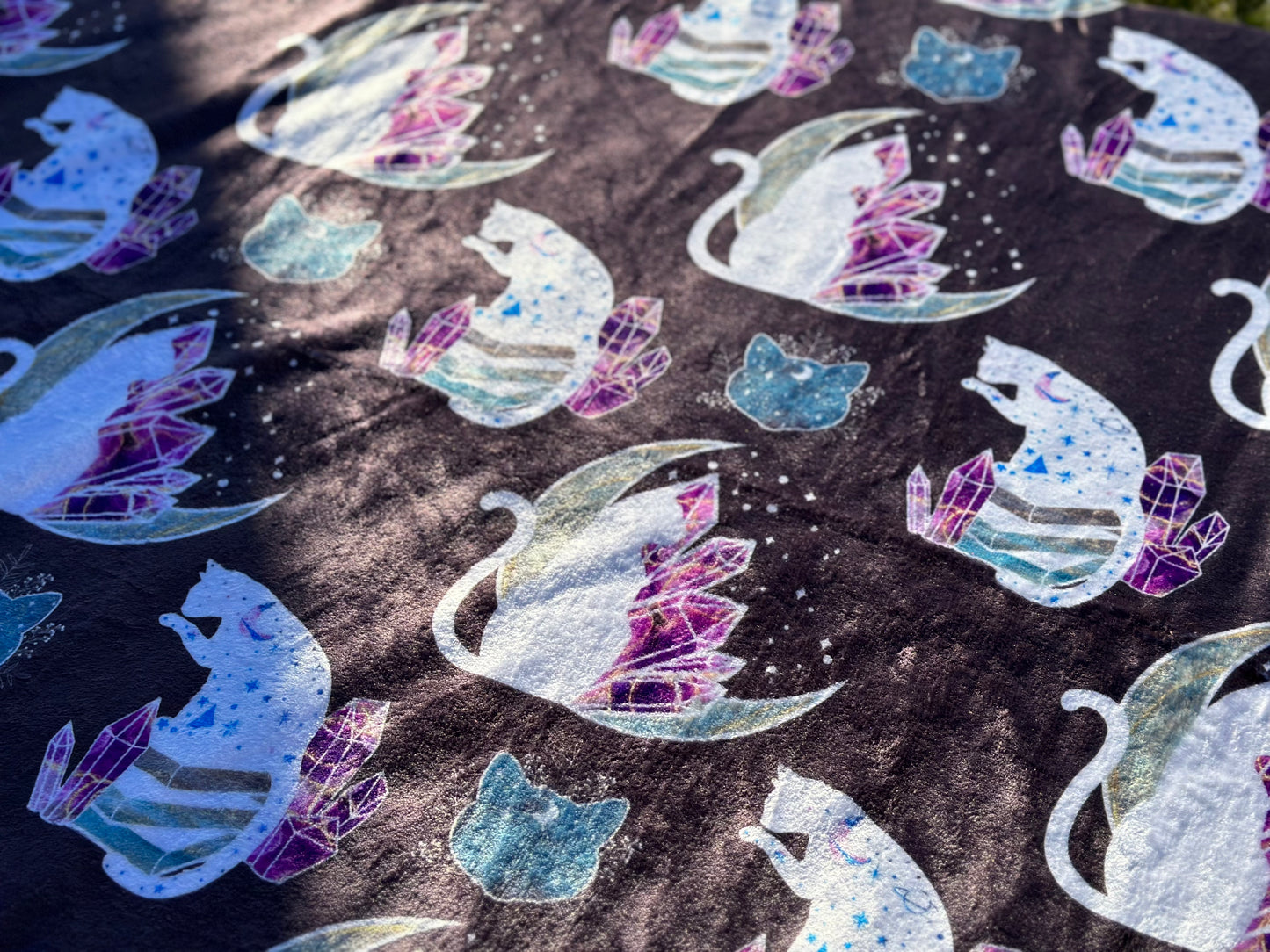 Mystical Kitten Minky Blanket