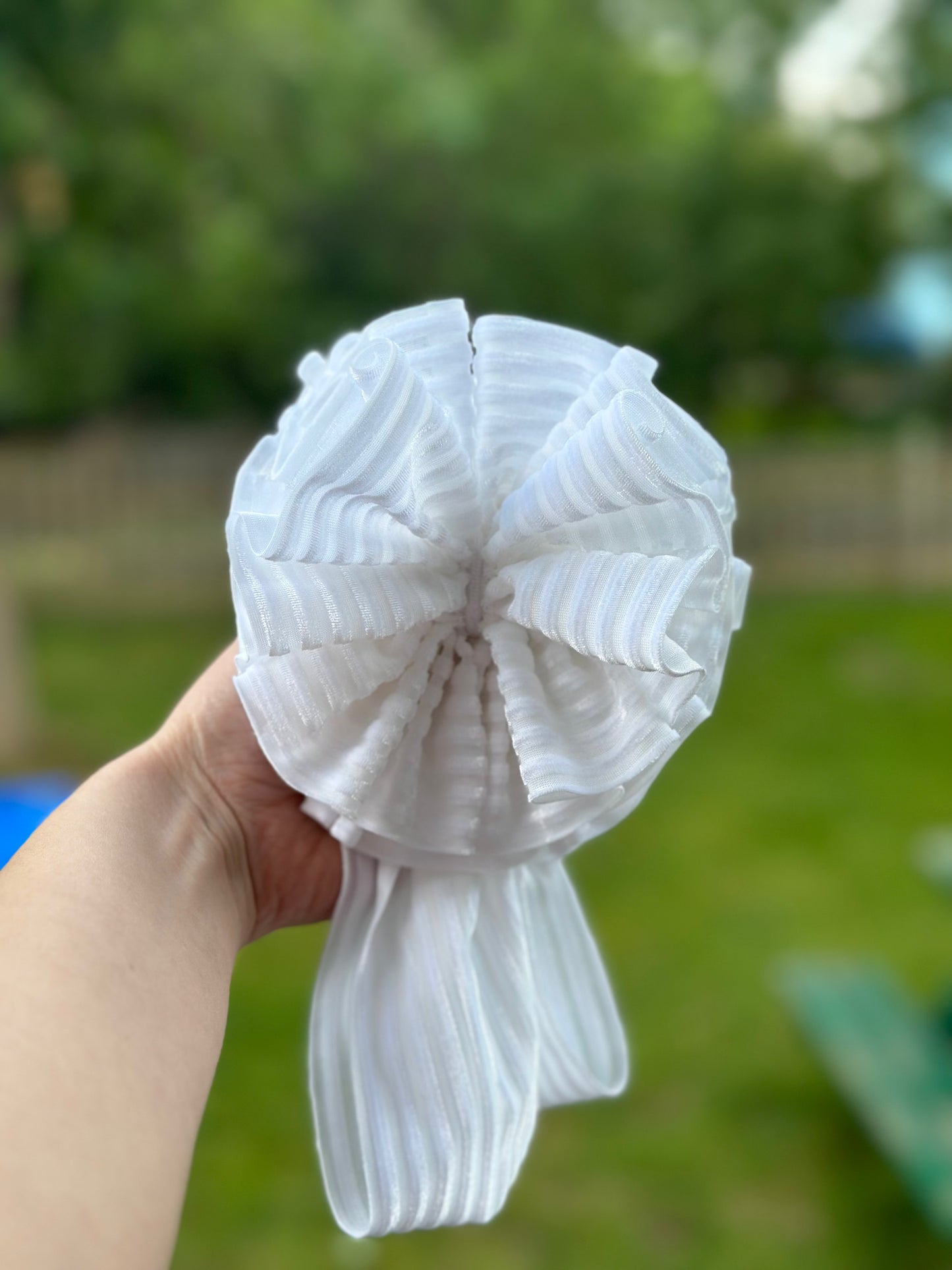 White Ribbed Velvet