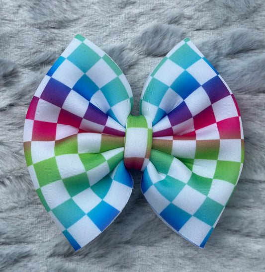 Neon Checks Puff