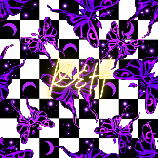 Lunar Moths Minky Blanket