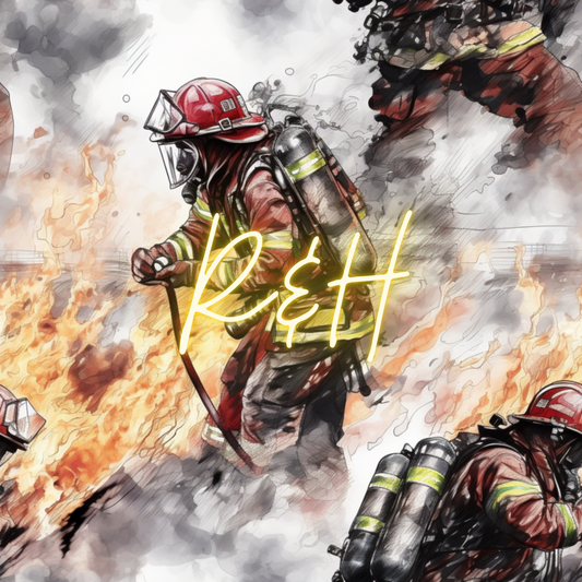 Fire Fight Minky Blanket
