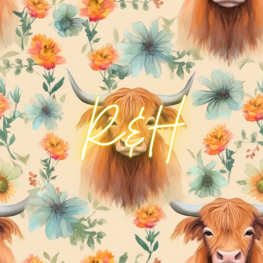 Highland Cow Minky Blanket