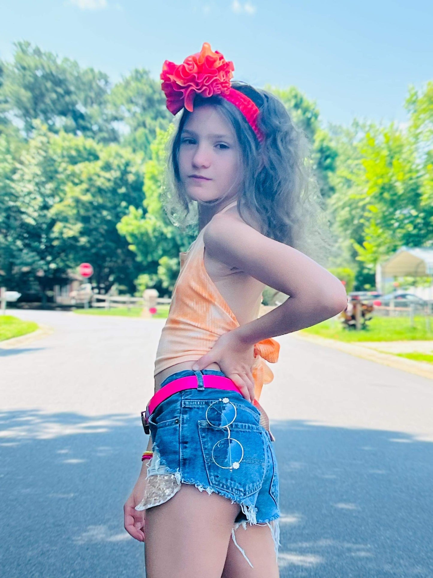 Strawberry Lemonade Tie Dye Ribbed Velvet