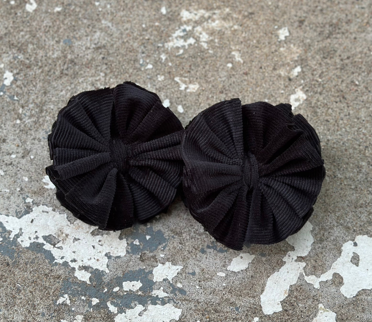 Black Ribbed Velvet