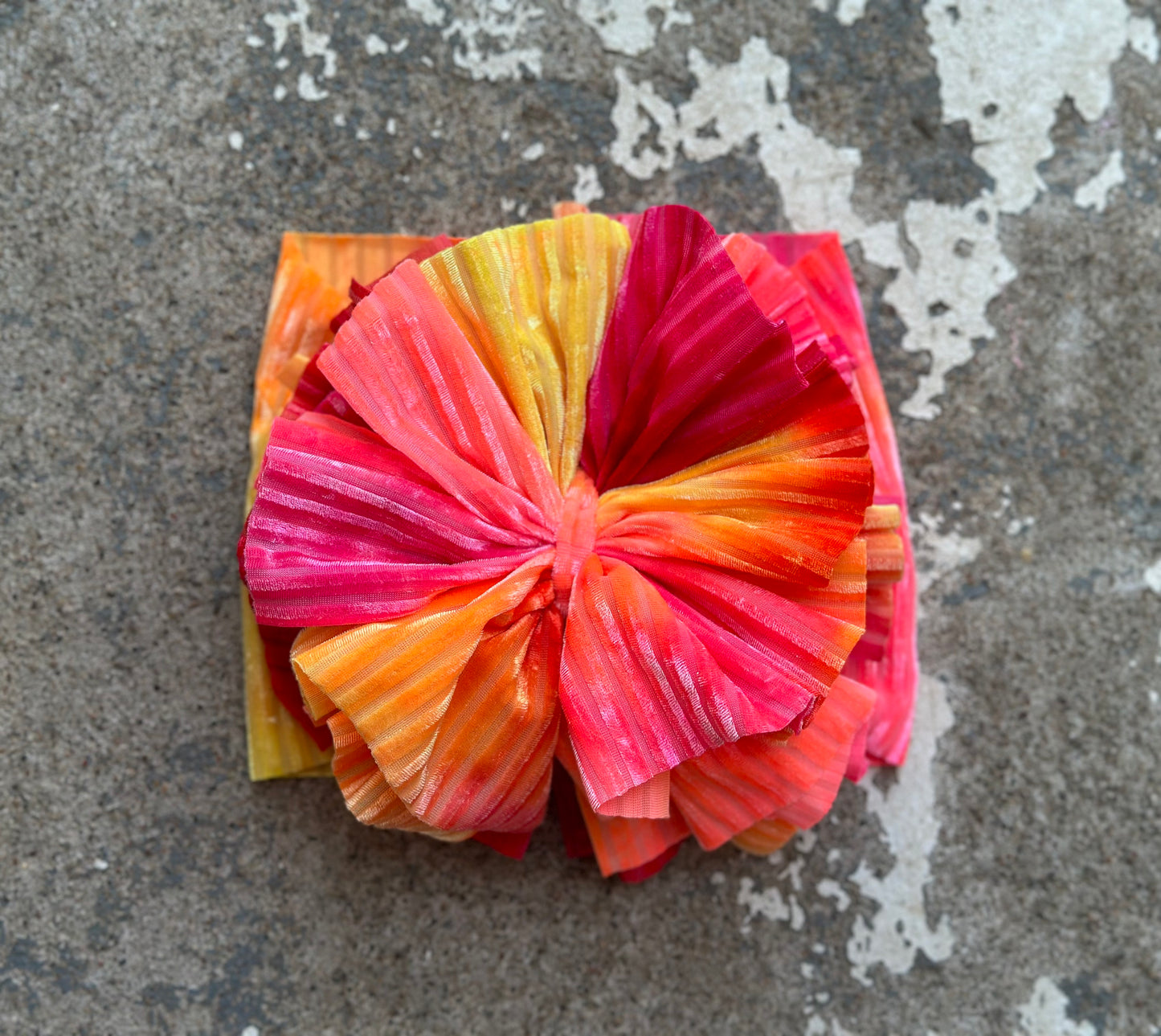 Strawberry Lemonade Tie Dye Ribbed Velvet