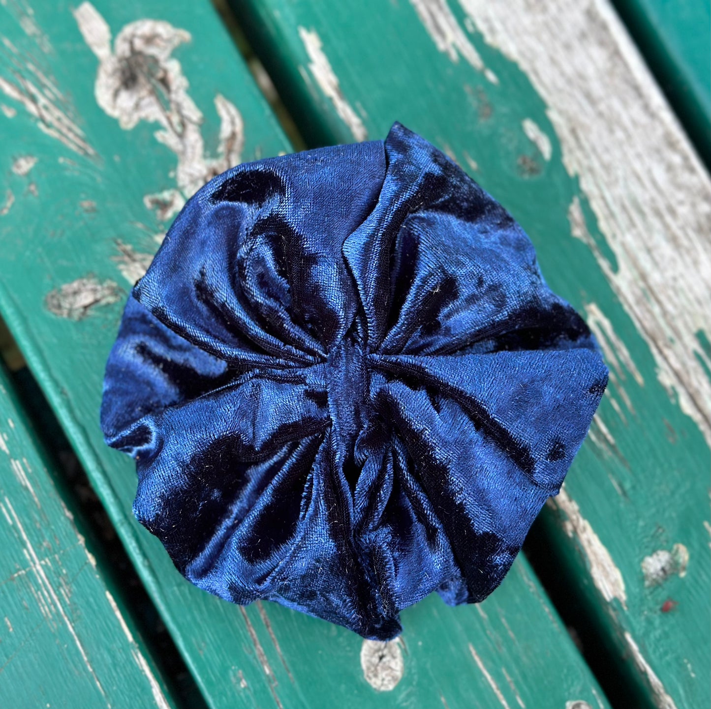 Crushed Velvet: Midnight Blue