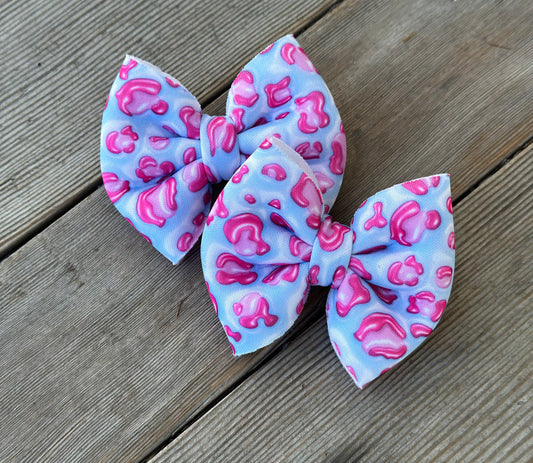 Pink Leopard Puffy Print Puff